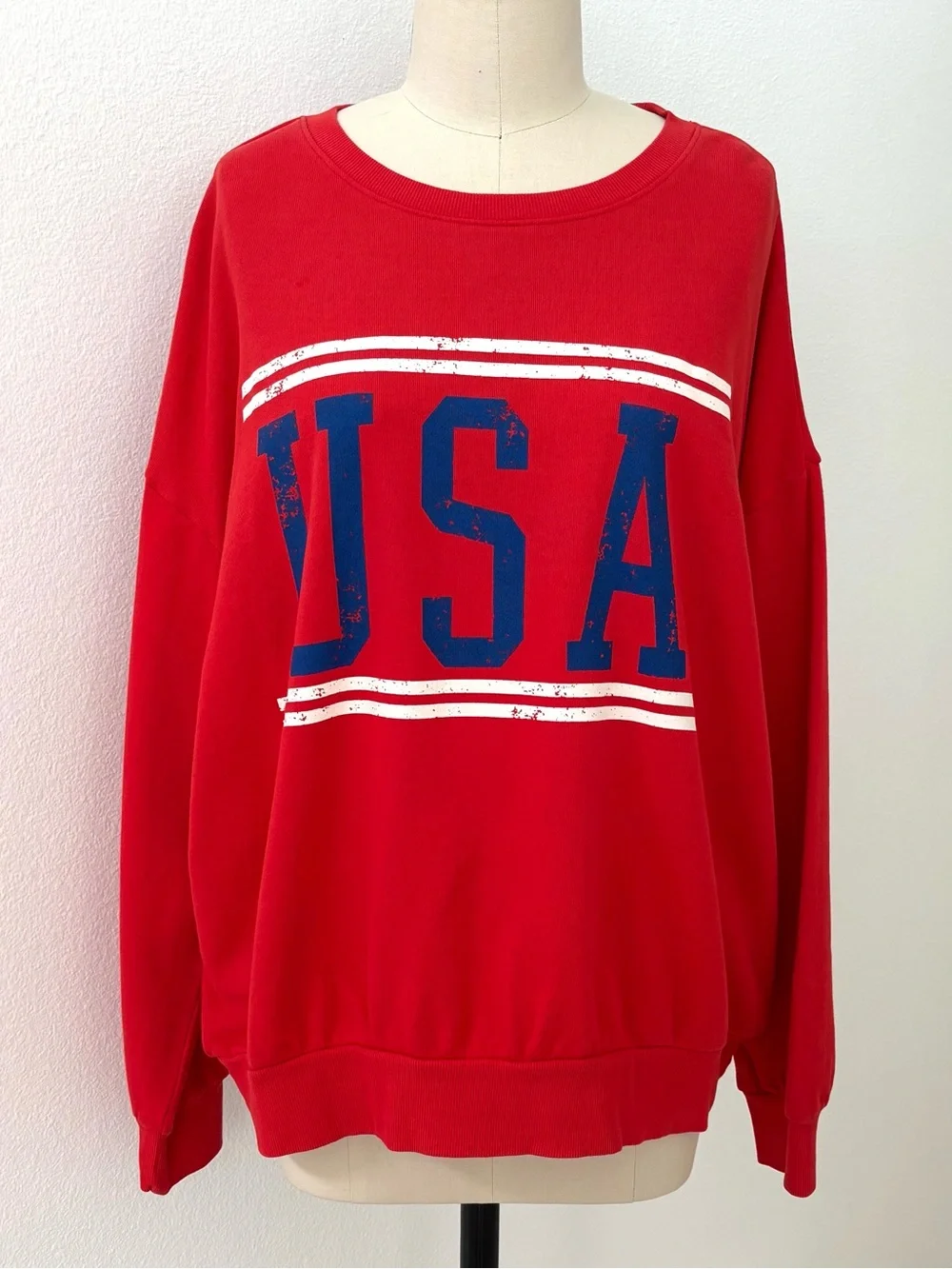 Z Supply USA Sunday Sweatshirt NWT Classic Crew Neck Comfort Style L